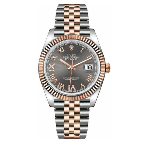 Dark Rhodium Dial Fluted Bezel 36mm