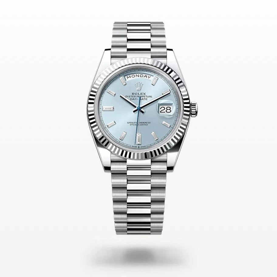 Rolex Day-Date 40 228236 "Ice Blue" Platinum